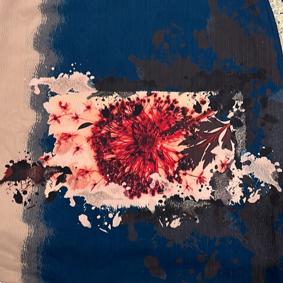 Anthropologie Mignon Doo Midi Floral Print Faux Fur Trim Dress - Picture 3 of 6